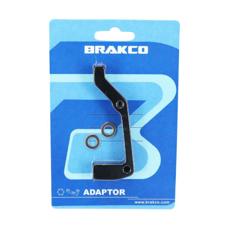 ADAPTATEUR FREIN A DISQUE VTT ARRIERE BRAKCO DISQUE 180mm ETRIER POST-MOUNT SUR CADRE INTERNATIONAL – Image 2