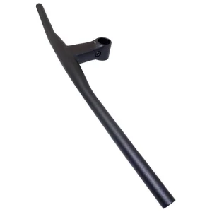 CINTRE VTT DROIT STEALTH ALU NOIR L680mm AVEC POTENCE INTEGREE L 90mm POUR PIVOT FOURCHE 1"1/8