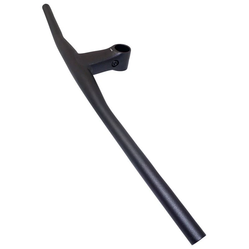 CINTRE VTT DROIT STEALTH ALU NOIR L680mm AVEC POTENCE INTEGREE L 90mm POUR PIVOT FOURCHE 1"1/8