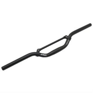 CINTRE VTT DEMI RELEVE UNO ALU AVEC BARRE DE RENFORT ARGENT 25,4mm HAUTEUR 50mm LARGEUR 610mm