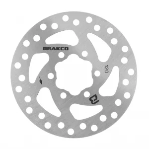 DISQUE DE FREIN TROTTINETTE ELECTRIQUE BRAKCO DIAM 120mm 6 TROUS