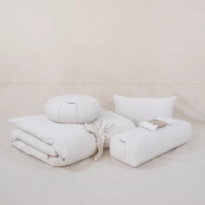 Bundle Futon de Méditation – Ensemble complet en lin naturel écru