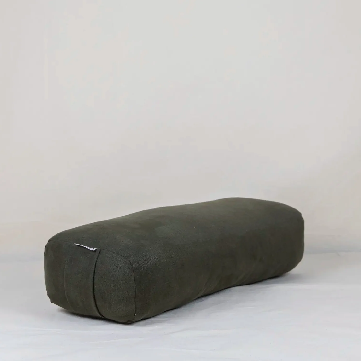 Yoga Bolster rectangulaire en lin beige– Soutien de yoga et méditation – Image 5