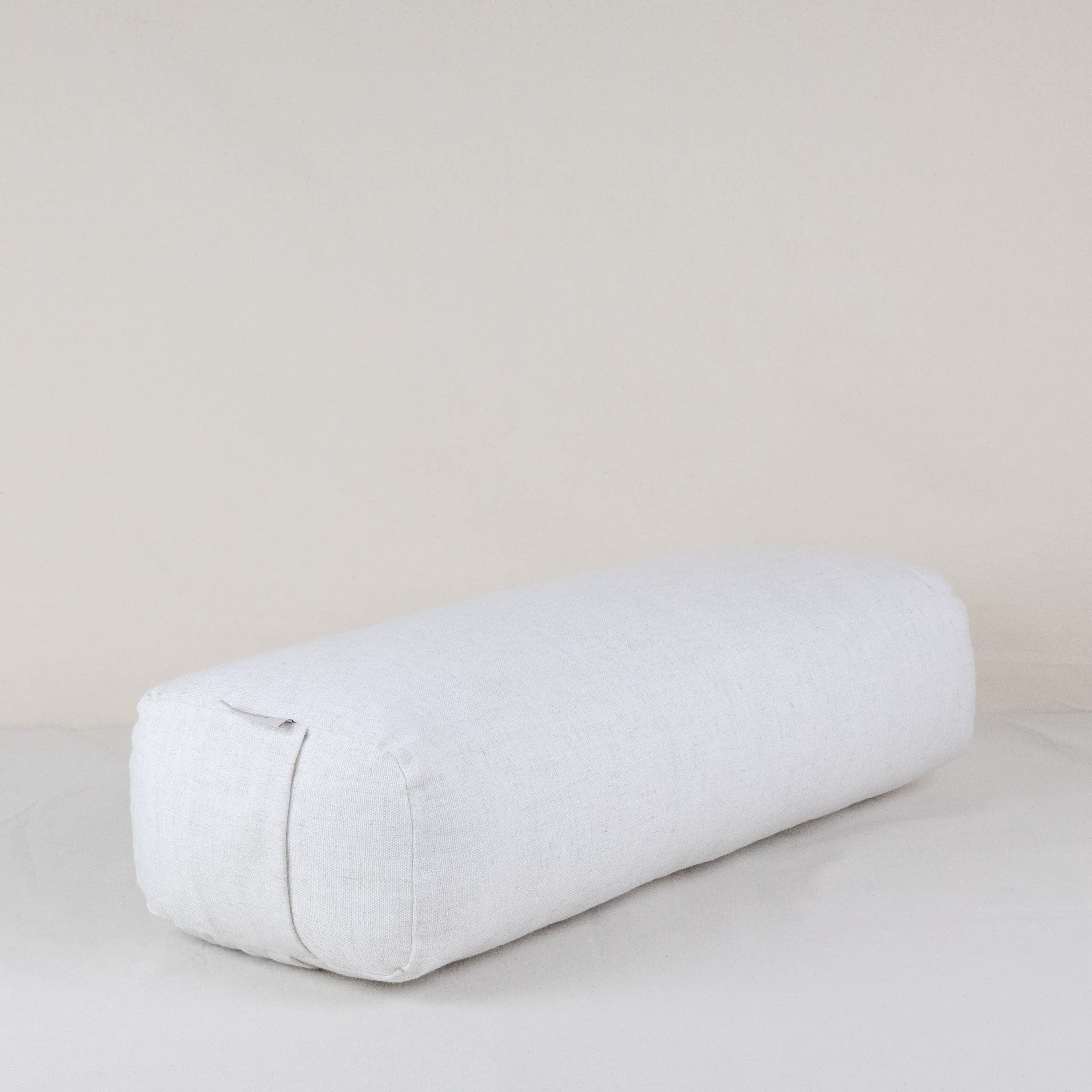 Yoga Bolster rectangulaire en lin écru – Soutien de yoga et méditation
