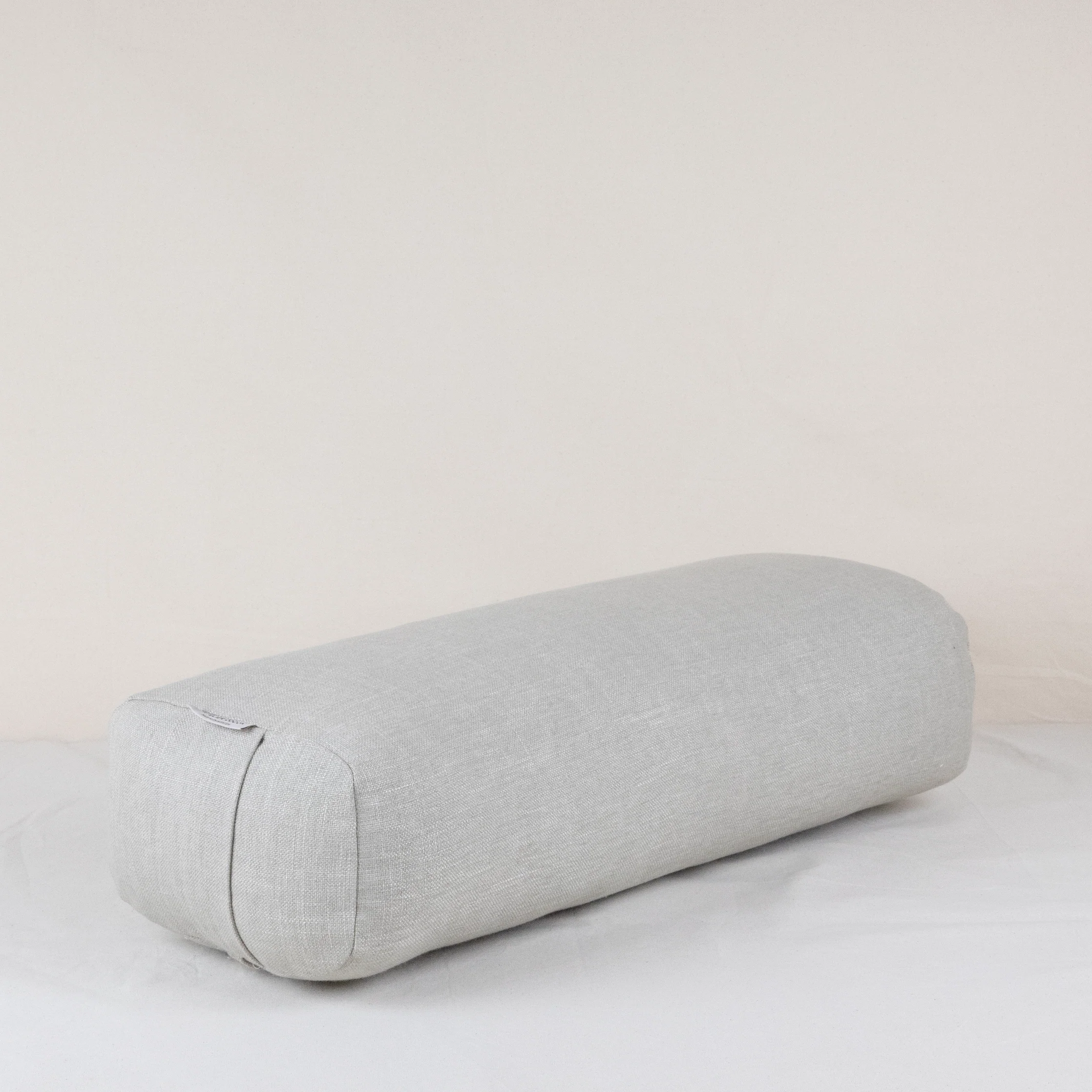 Yoga Bolster rectangulaire en lin beige– Soutien de yoga et méditation – Image 4