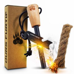 firesteel-ours-furtif-fsk2.jpg Pierre à Feu – Kit XL – Firesteel de Survie avec Corde de Jute
