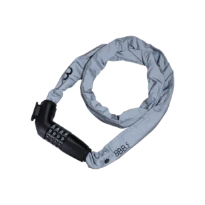 antivol CodeLink reflective chain cable noir/gris 5mmx1000mm